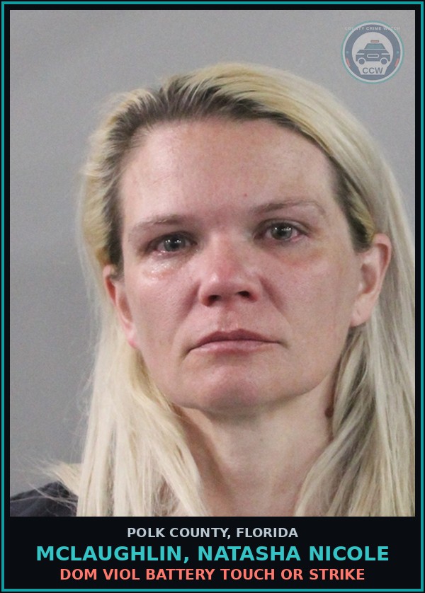 Booking mugshot of MCLAUGHLIN, NATASHA NICOLE in Polk County