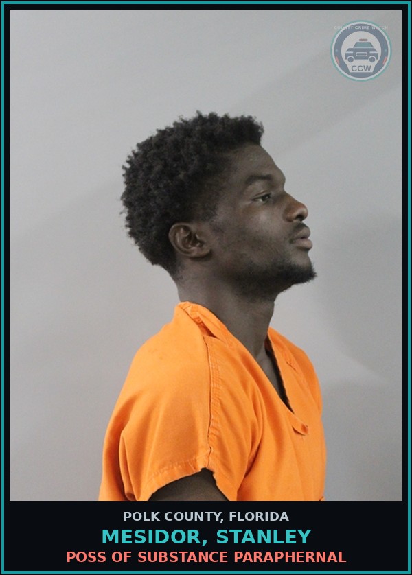Booking mugshot of MESIDOR, STANLEY in Polk County