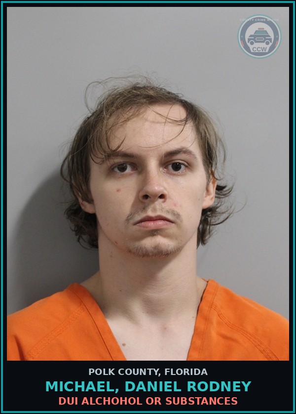 Booking mugshot of MICHAEL, DANIEL RODNEY in Polk County
