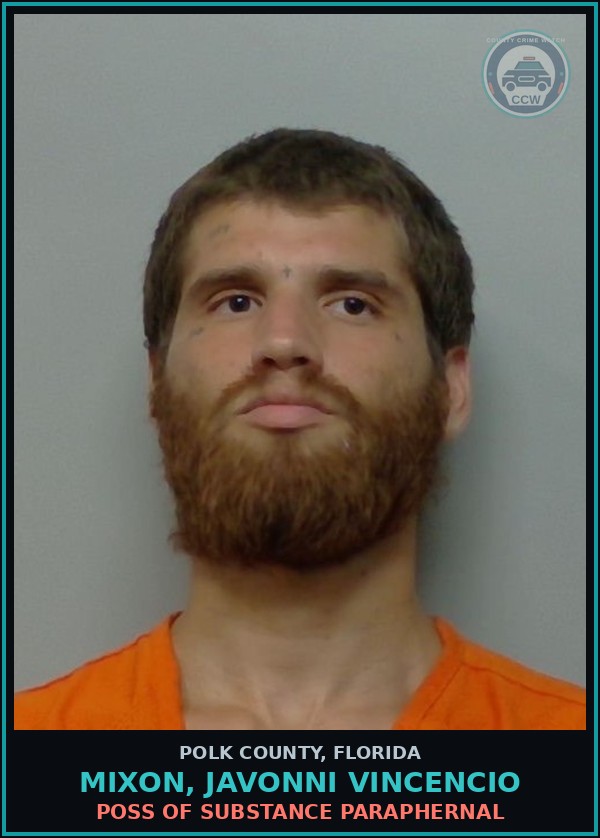 Booking mugshot of MIXON, JAVONNI VINCENCIO in Polk County