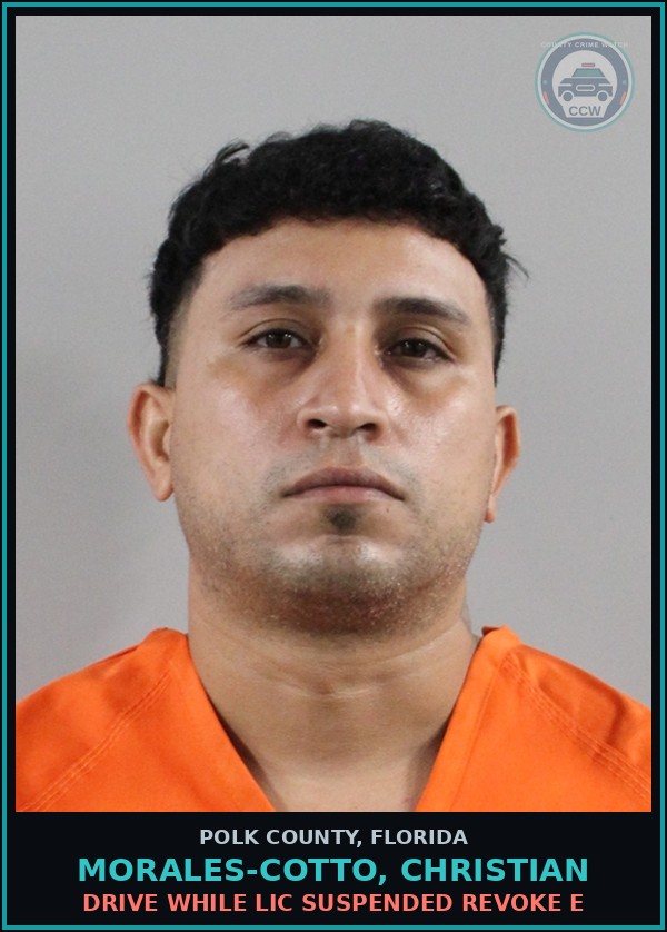Booking mugshot of MORALES-COTTO, CHRISTIAN in Polk County