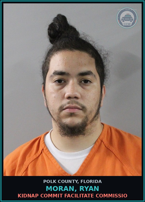 Booking mugshot of MORAN, RYAN in Polk County