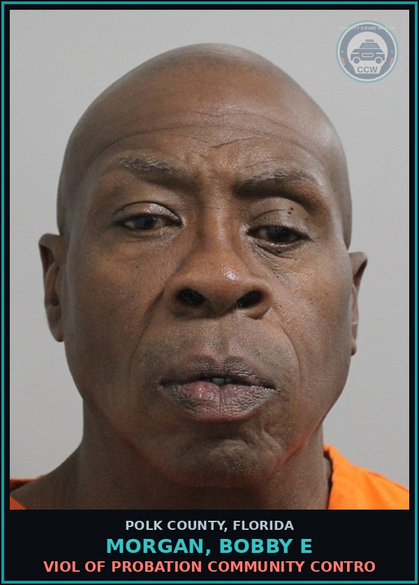 Booking mugshot of MORGAN, BOBBY E in Polk County