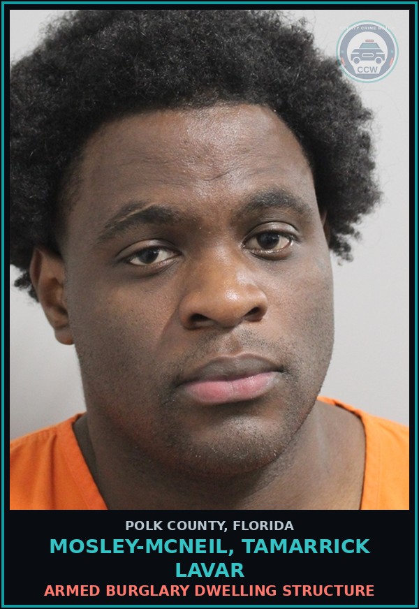 Booking mugshot of MOSLEY-MCNEIL, TAMARRICK LAVAR in Polk County