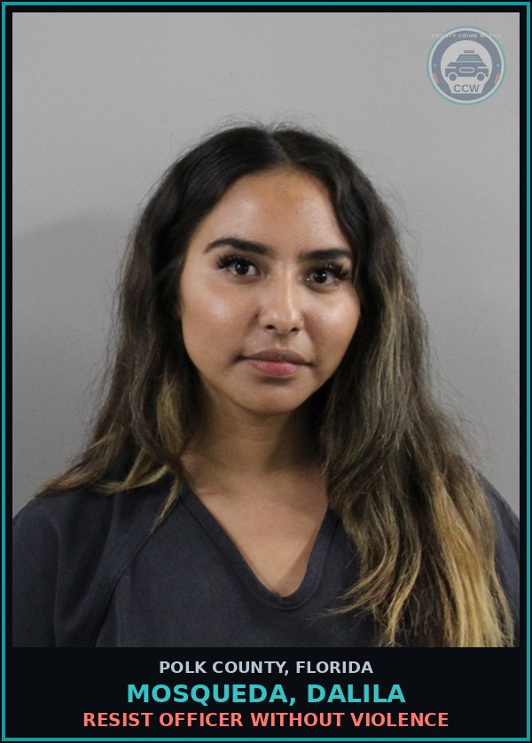 Booking mugshot of MOSQUEDA, DALILA in Polk County