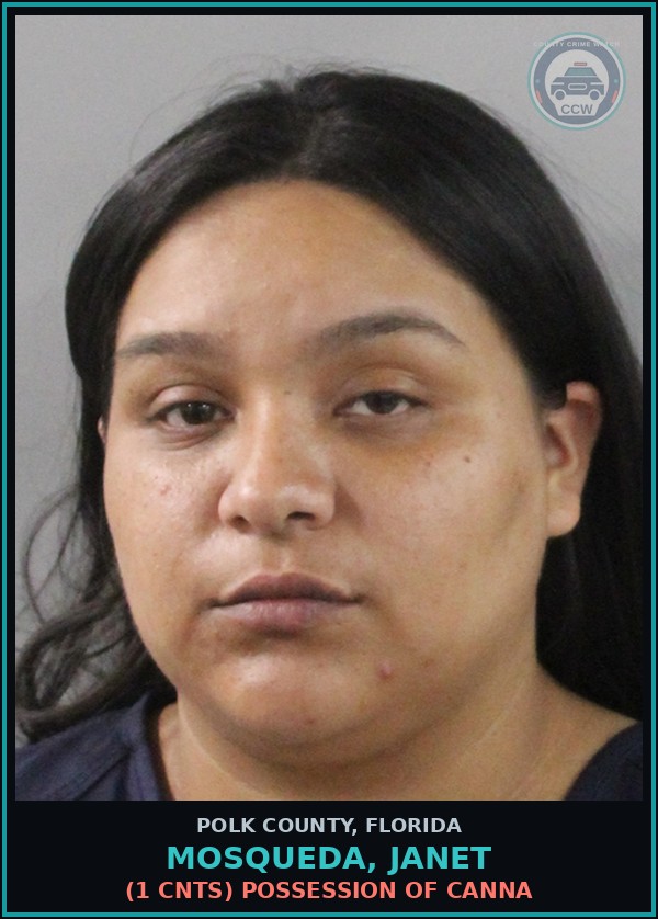 Booking mugshot of MOSQUEDA, JANET in Polk County