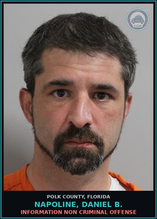 Booking mugshot of NAPOLINE, DANIEL B. in Polk County