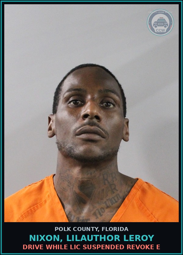 Booking mugshot of NIXON, LILAUTHOR LEROY in Polk County