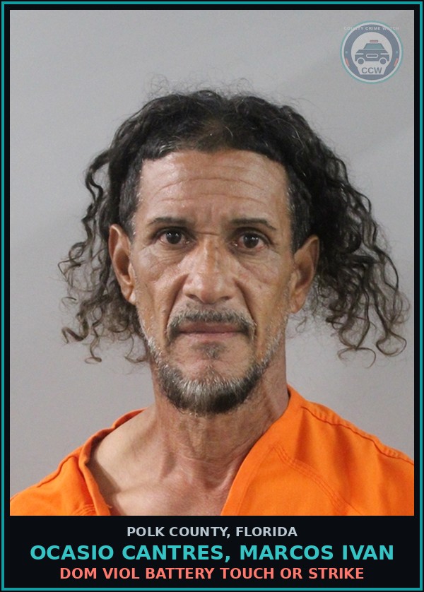 Booking mugshot of OCASIO CANTRES, MARCOS IVAN in Polk County