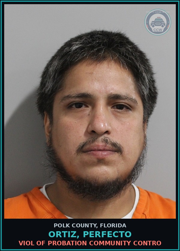 Booking mugshot of ORTIZ, PERFECTO in Polk County