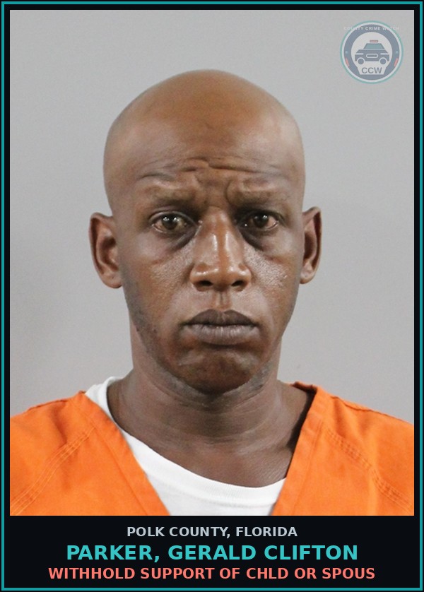 Booking mugshot of PARKER, GERALD CLIFTON in Polk County