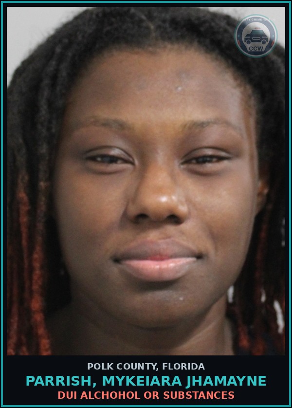 Booking mugshot of PARRISH, MYKEIARA JHAMAYNE in Polk County