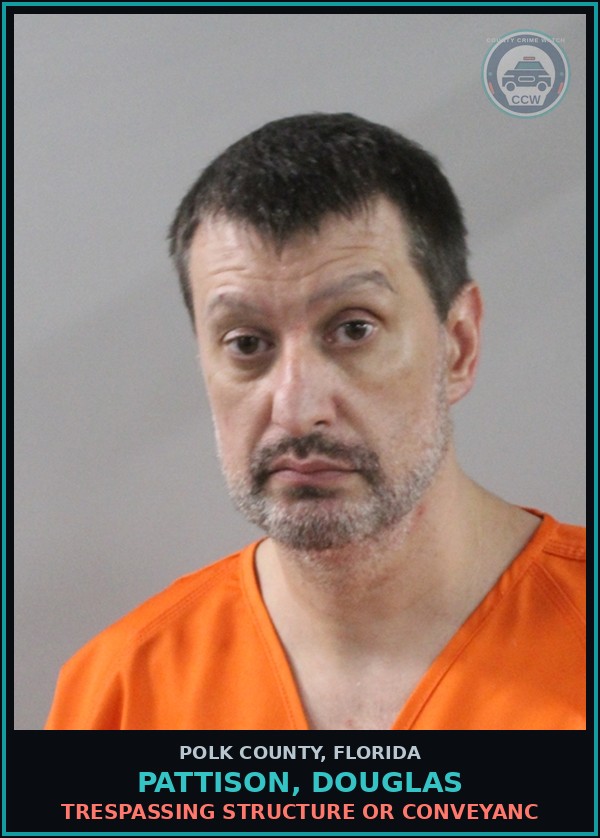 Booking mugshot of PATTISON, DOUGLAS in Polk County