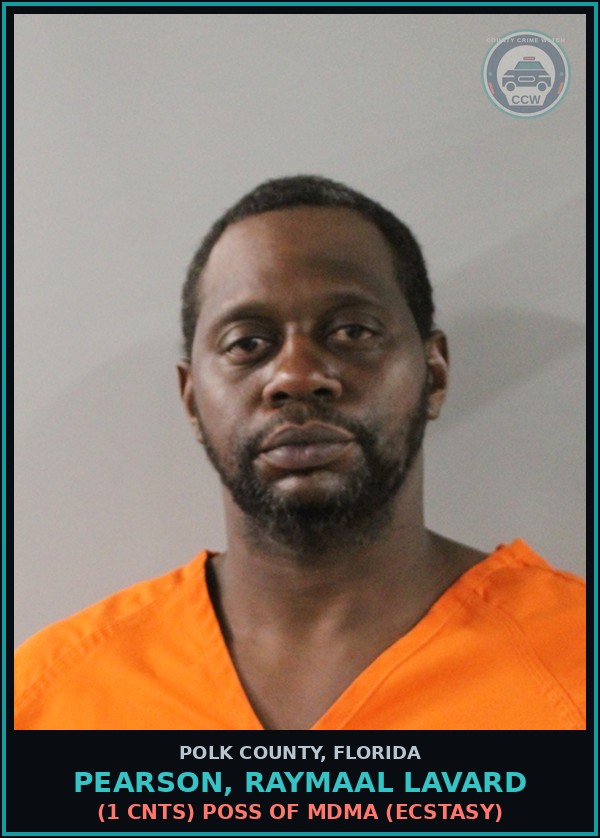 Booking mugshot of PEARSON, RAYMAAL LAVARD in Polk County