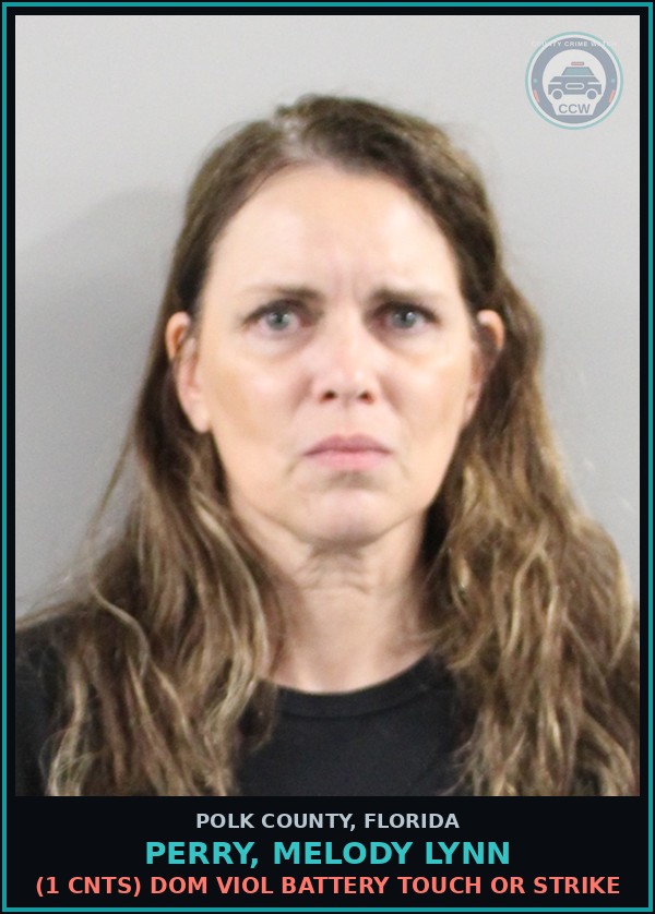 Booking mugshot of PERRY, MELODY LYNN in Polk County