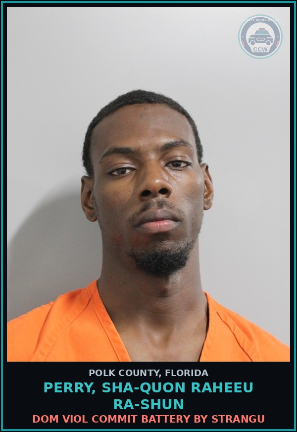 Booking mugshot of PERRY, SHA-QUON RAHEEU RA-SHUN in Polk County