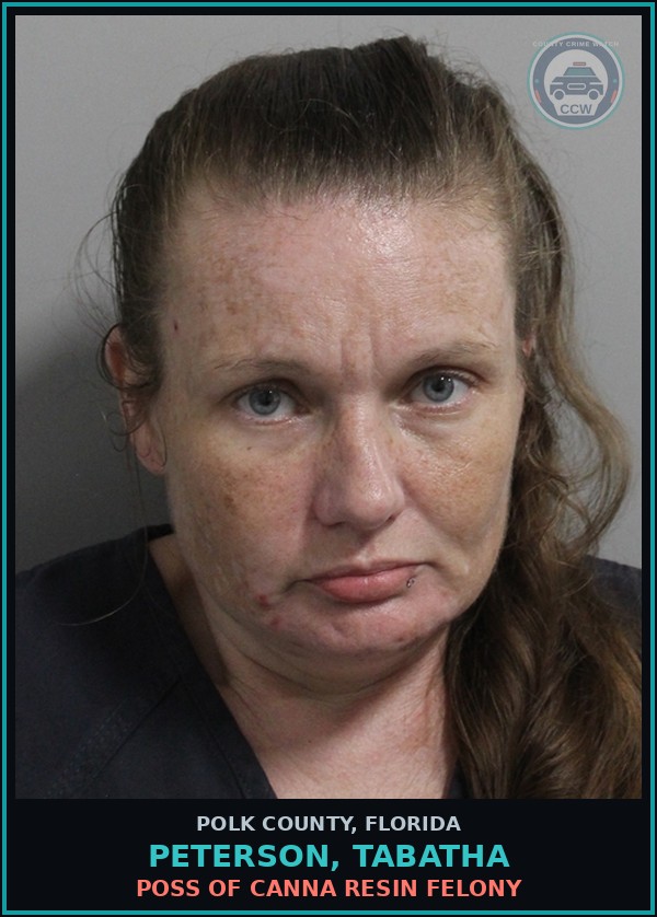 Booking mugshot of PETERSON, TABATHA in Polk County