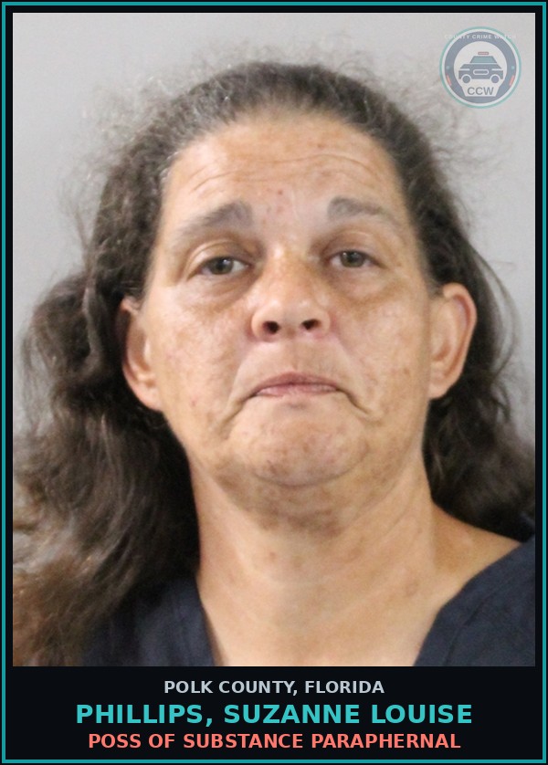 Booking mugshot of PHILLIPS, SUZANNE LOUISE in Polk County