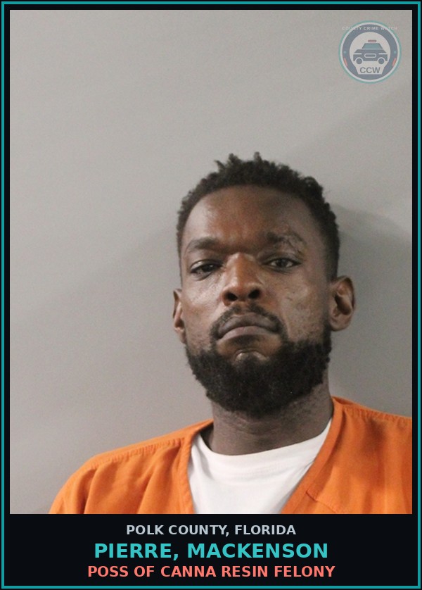 Booking mugshot of PIERRE, MACKENSON in Polk County