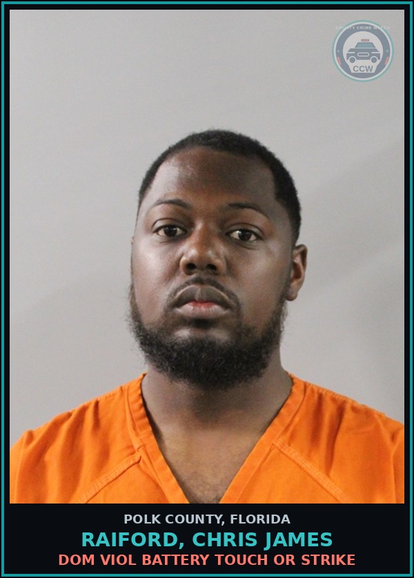 Booking mugshot of RAIFORD, CHRIS JAMES in Polk County