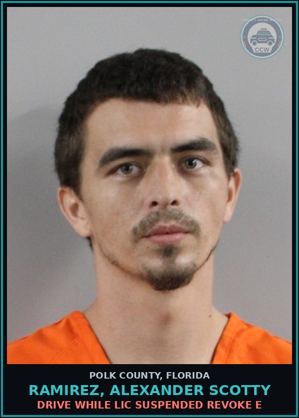 Booking mugshot of RAMIREZ, ALEXANDER SCOTTY in Polk County