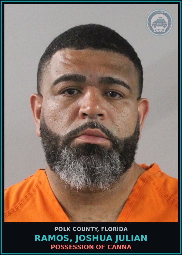 Booking mugshot of RAMOS, JOSHUA JULIAN in Polk County