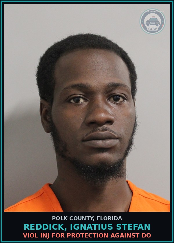 Booking mugshot of REDDICK, IGNATIUS STEFAN in Polk County