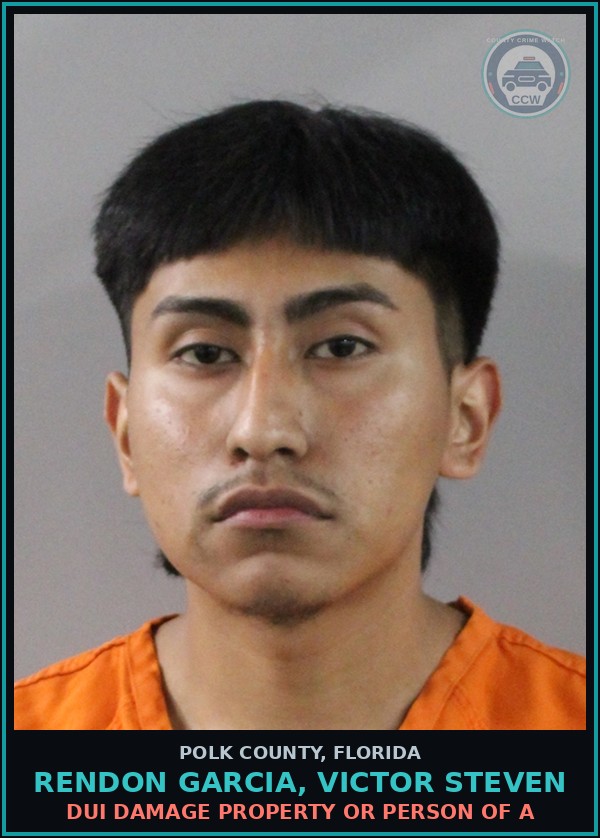 Booking mugshot of RENDON GARCIA, VICTOR STEVEN in Polk County