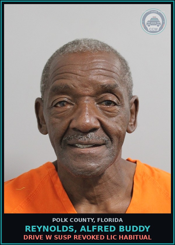 Booking mugshot of REYNOLDS, ALFRED BUDDY in Polk County
