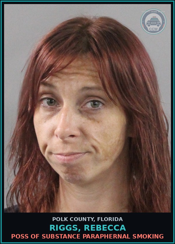 Booking mugshot of RIGGS, REBECCA in Polk County