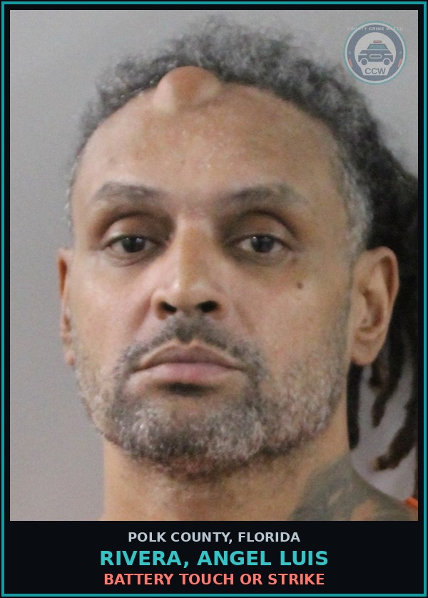 Booking mugshot of RIVERA, ANGEL LUIS in Polk County