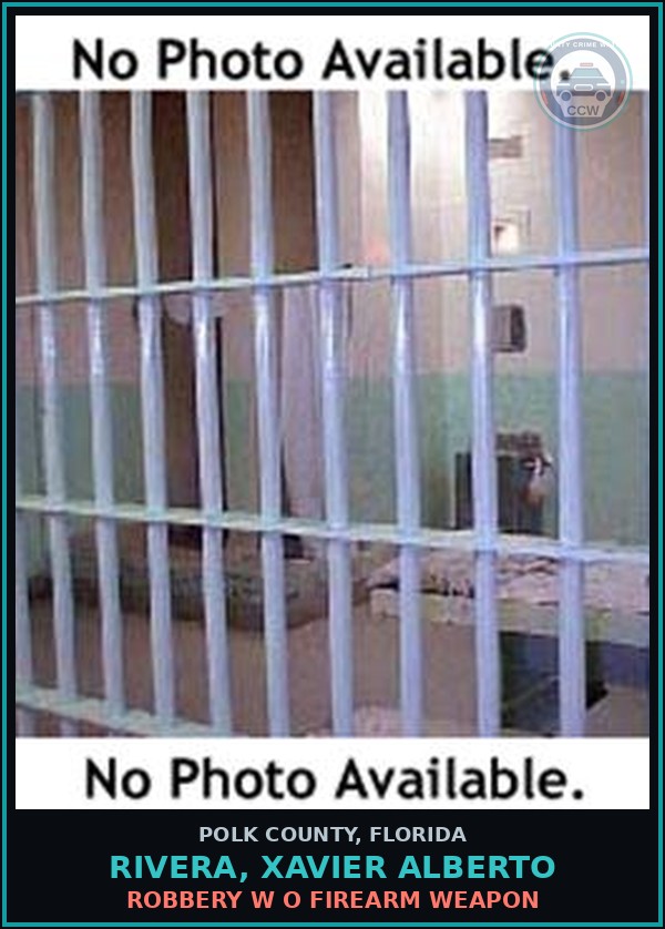 Booking mugshot of RIVERA, XAVIER ALBERTO in Polk County
