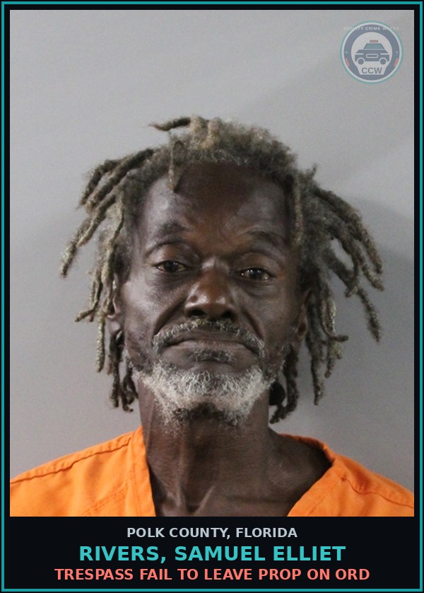 Booking mugshot of RIVERS, SAMUEL ELLIET in Polk County