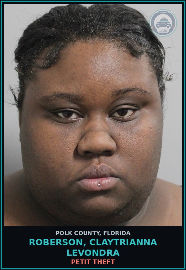 Booking mugshot of ROBERSON, CLAYTRIANNA LEVONDRA in Polk County