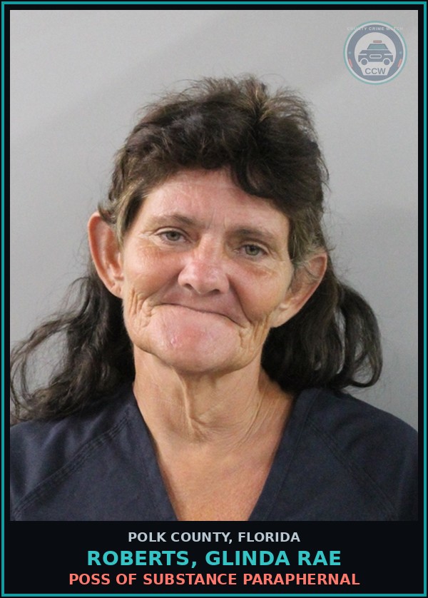 Booking mugshot of ROBERTS, GLINDA RAE in Polk County