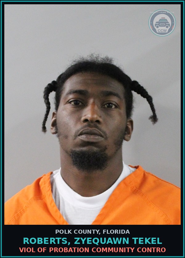 Booking mugshot of ROBERTS, ZYEQUAWN TEKEL in Polk County