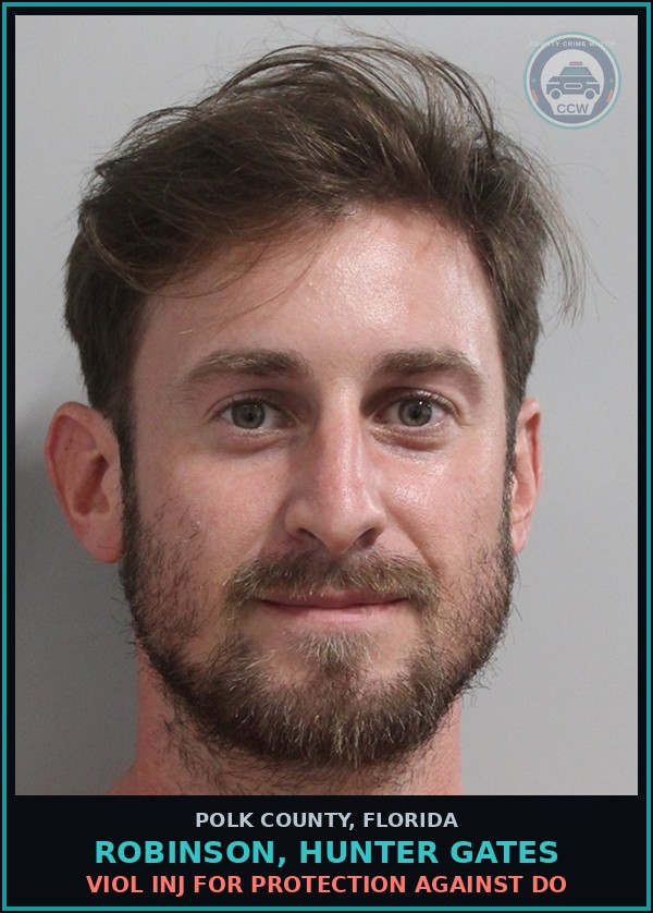 Booking mugshot of ROBINSON, HUNTER GATES in Polk County