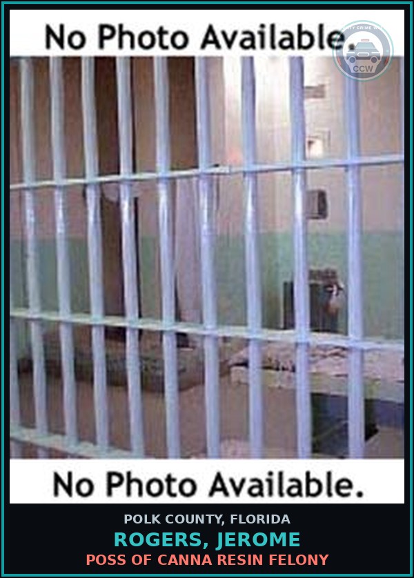 Booking mugshot of ROGERS, JEROME in Polk County
