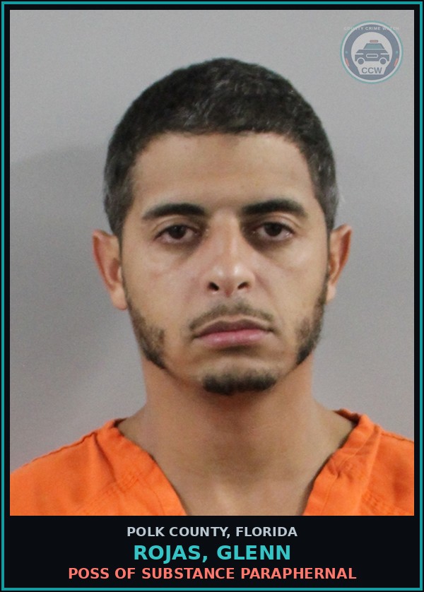 Booking mugshot of ROJAS, GLENN in Polk County