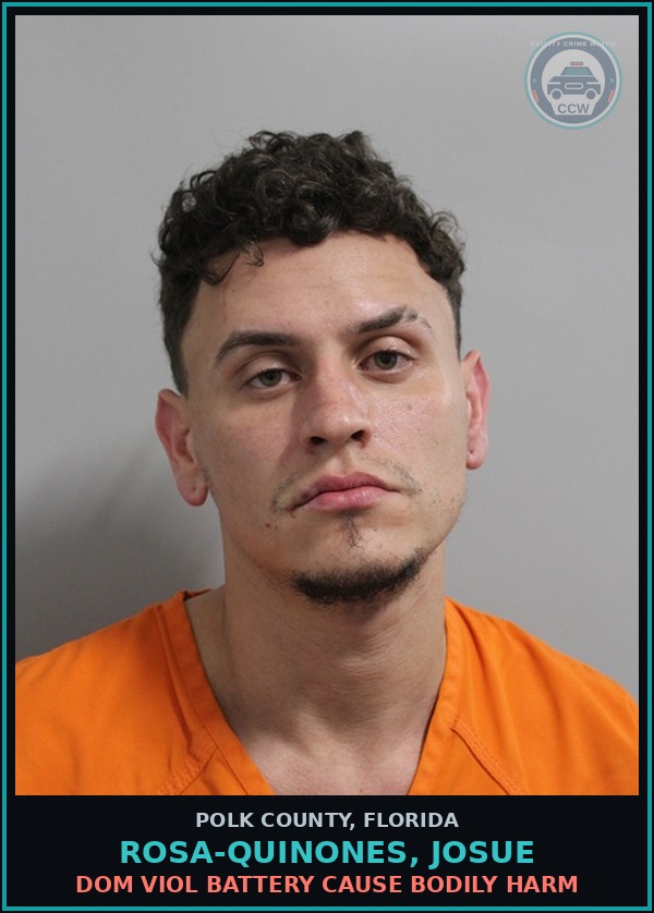 Booking mugshot of ROSA-QUINONES, JOSUE in Polk County