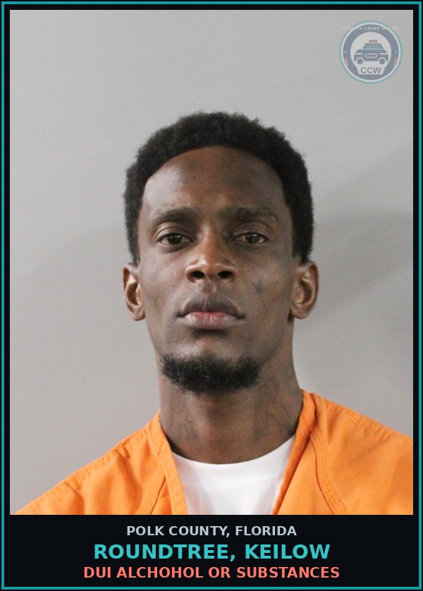 Booking mugshot of ROUNDTREE, KEILOW in Polk County