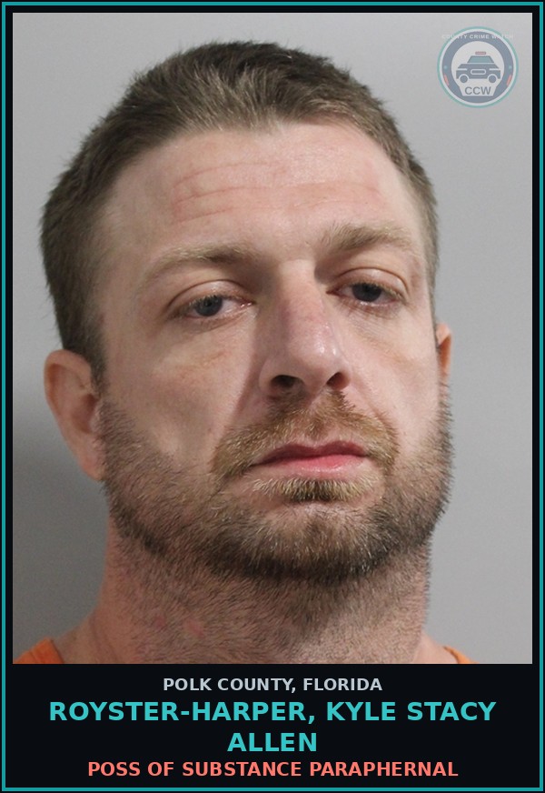Booking mugshot of ROYSTER-HARPER, KYLE STACY ALLEN in Polk County