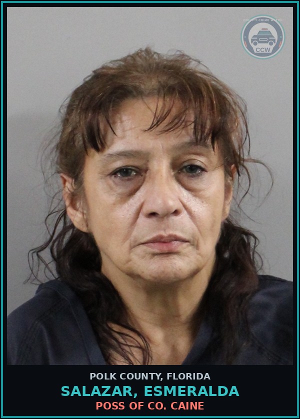 Booking mugshot of SALAZAR, ESMERALDA in Polk County