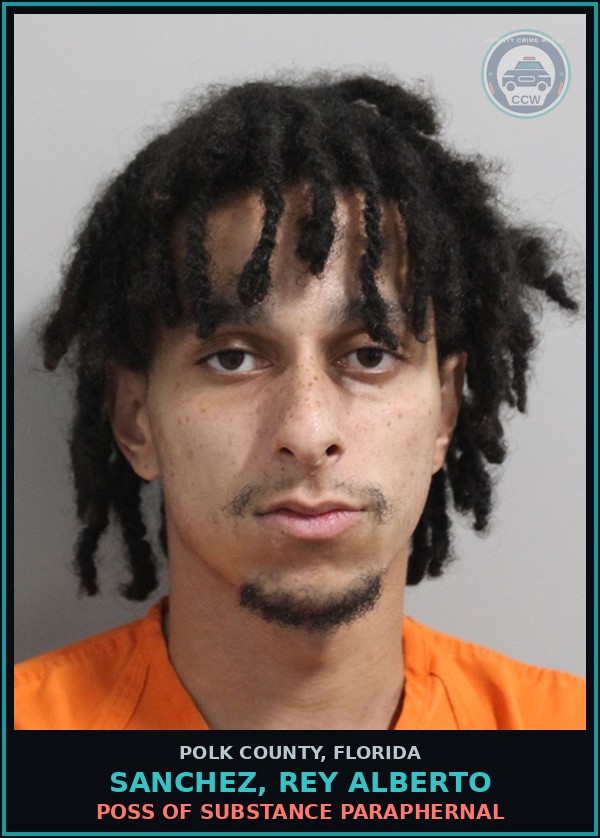 Booking mugshot of SANCHEZ, REY ALBERTO in Polk County