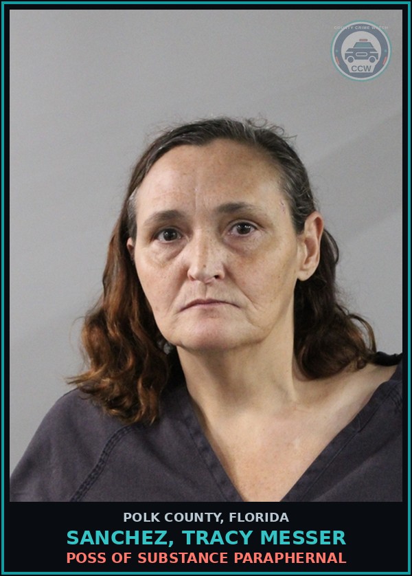 Booking mugshot of SANCHEZ, TRACY MESSER in Polk County