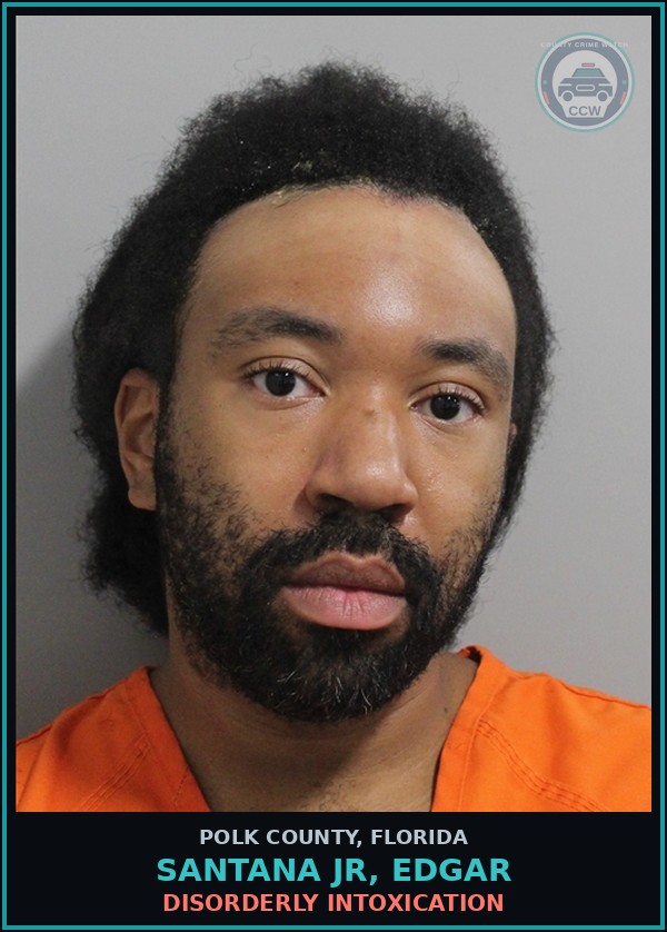 Booking mugshot of SANTANA JR, EDGAR in Polk County