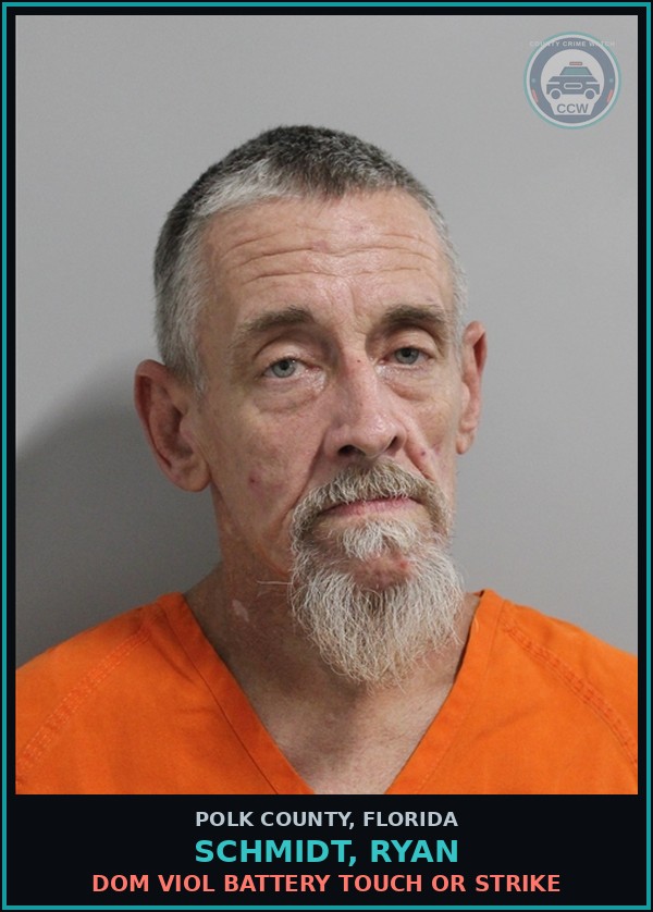 Booking mugshot of SCHMIDT, RYAN in Polk County