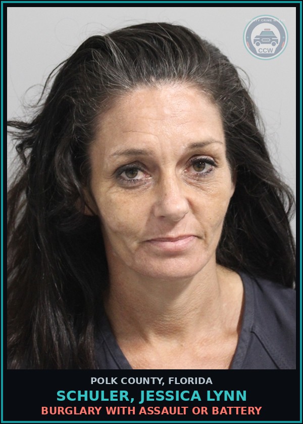 Booking mugshot of SCHULER, JESSICA LYNN in Polk County