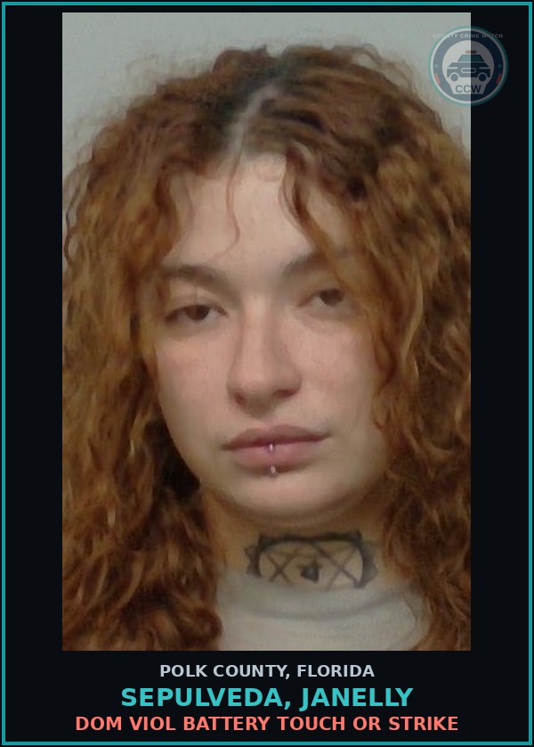 Booking mugshot of SEPULVEDA, JANELLY in Polk County