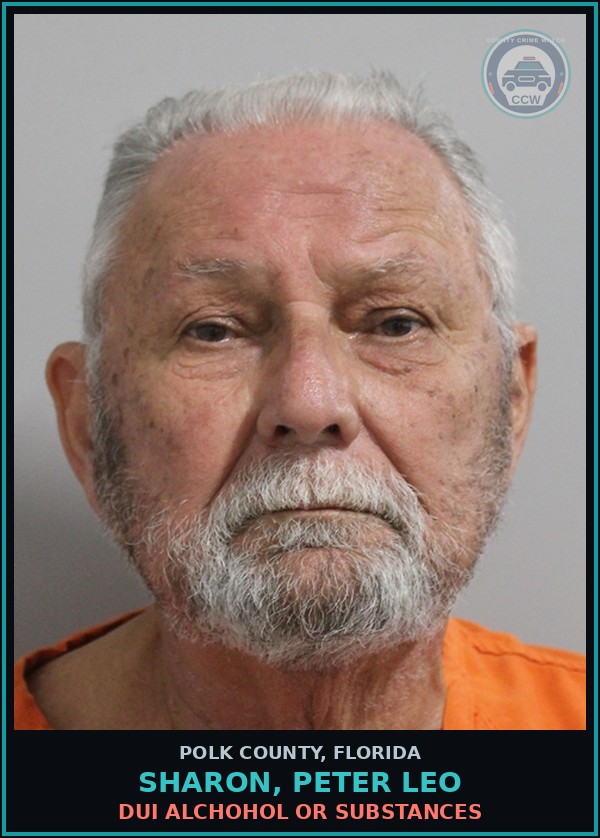 Booking mugshot of SHARON, PETER LEO in Polk County